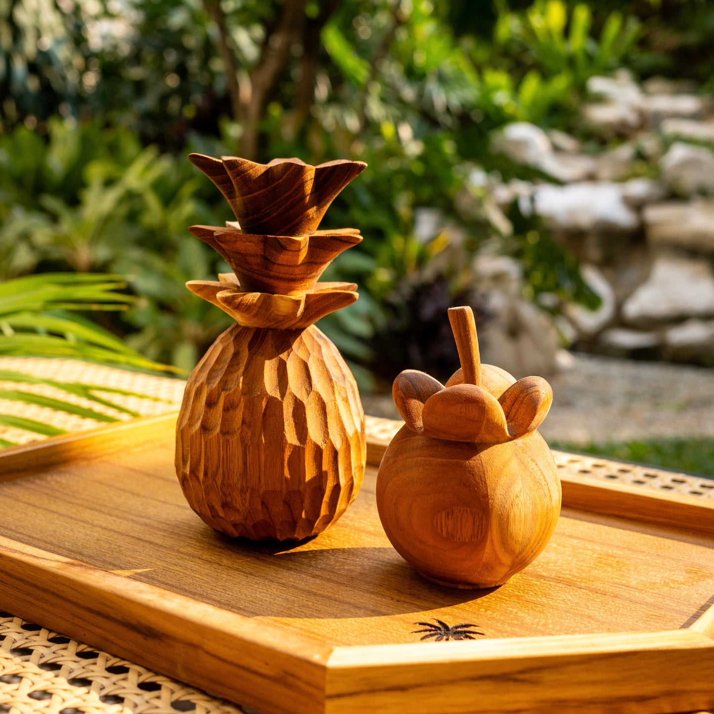 Teak Pineapple Obje