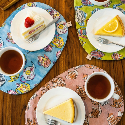 Blockprint Tea mat set of2