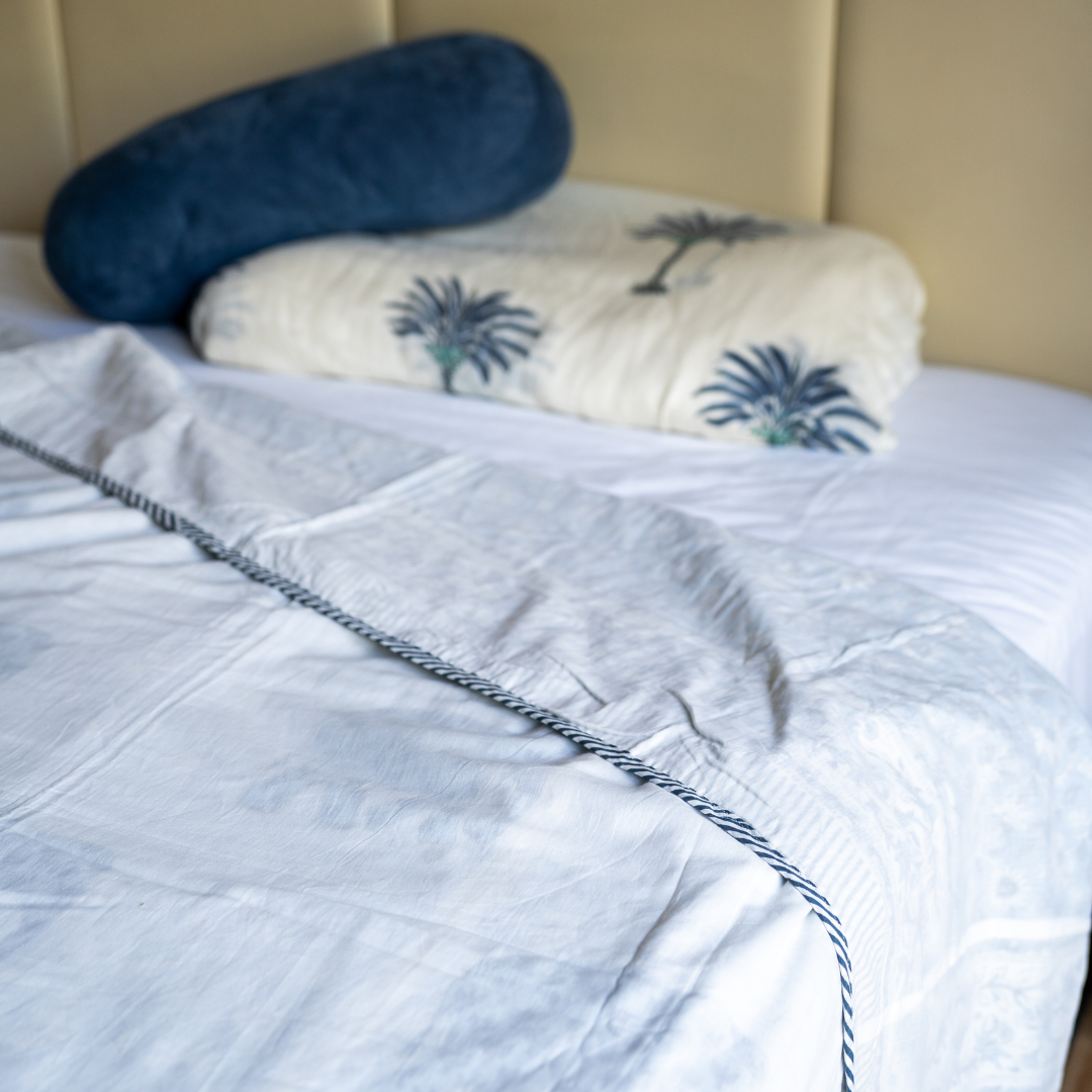 Blockprint Dohar Blanket