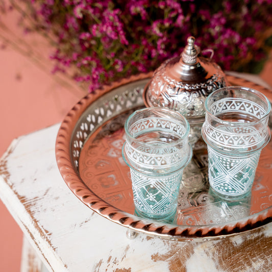Moroccan tray [Round / with leg]