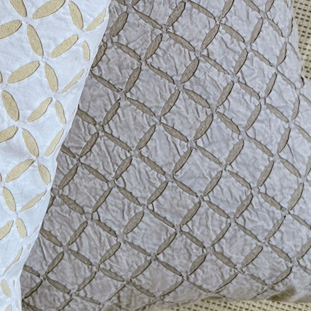 Cutwork cushion cover