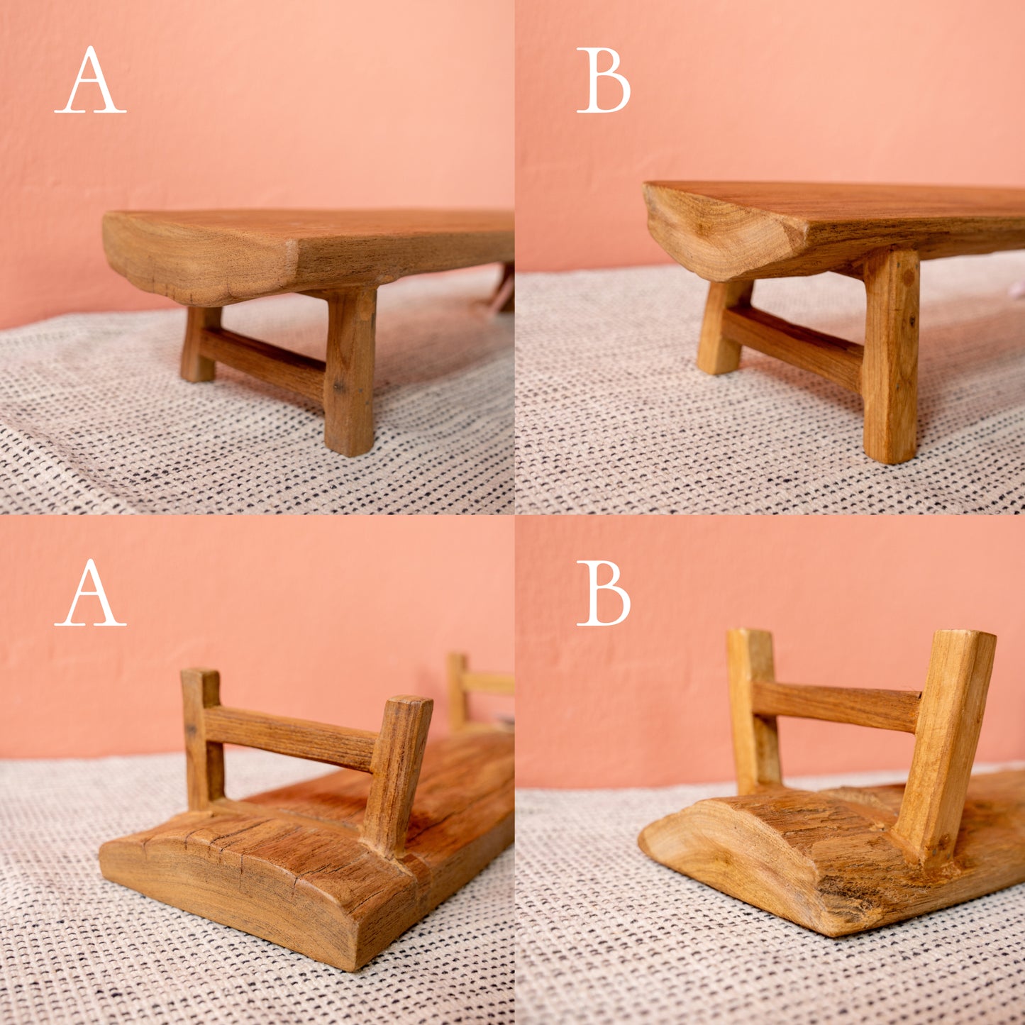 Old Teak Low Shelf