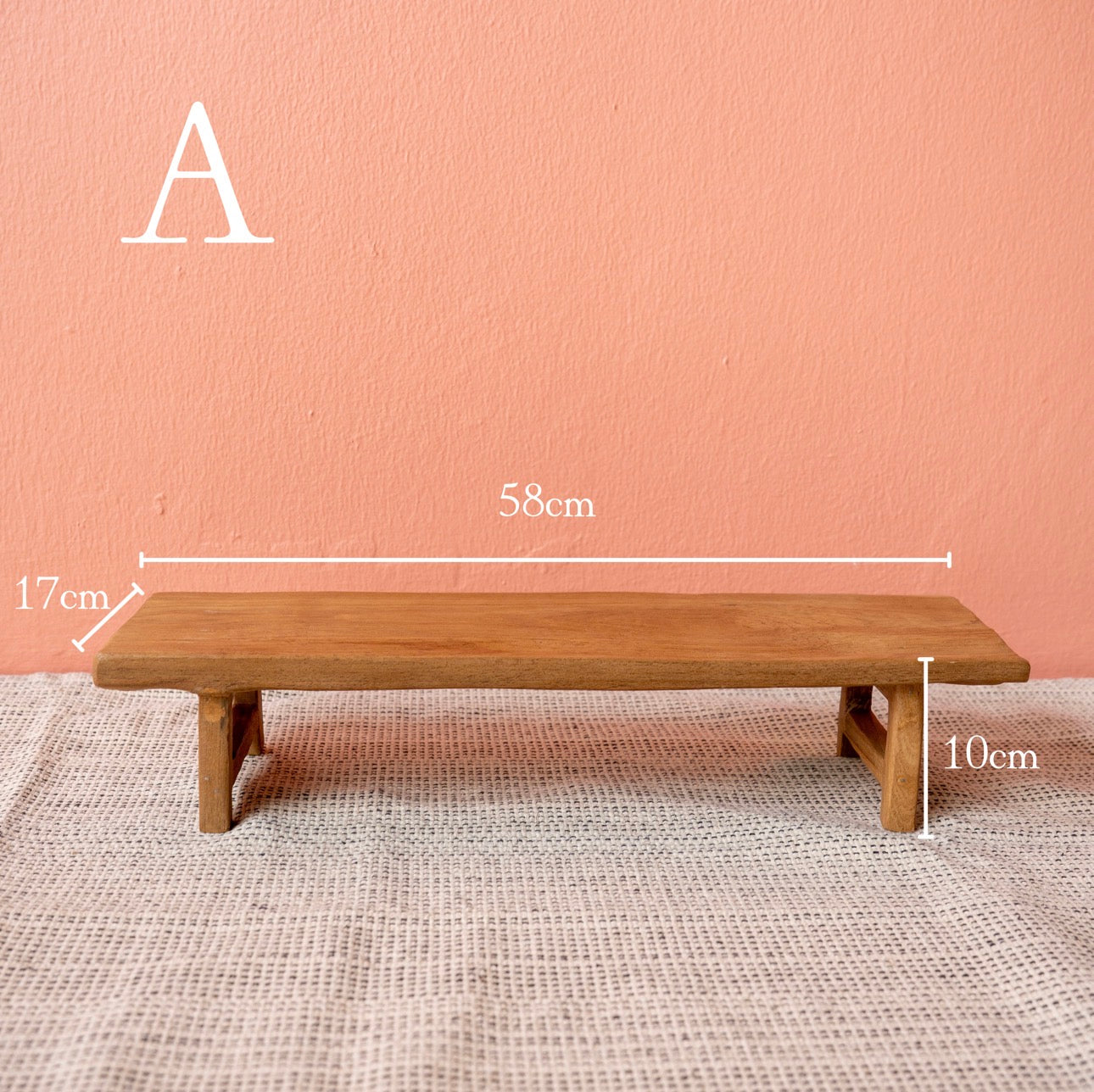 Old Teak Low Shelf
