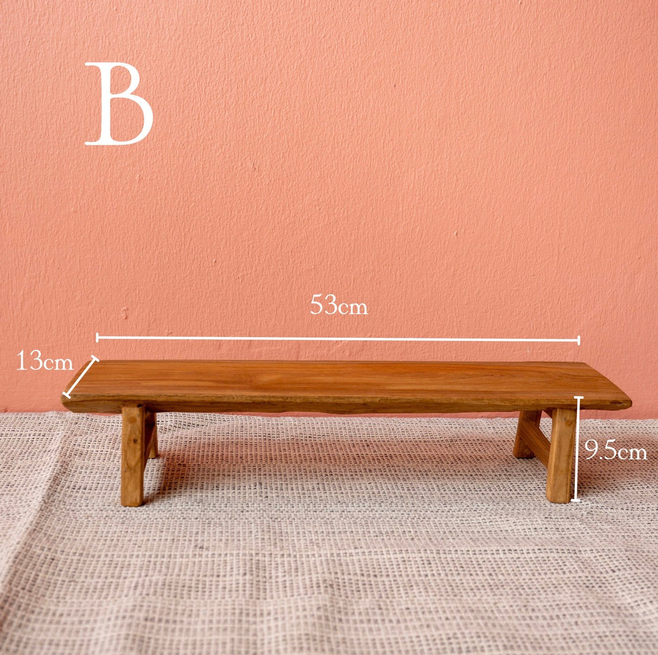 Old Teak Low Shelf