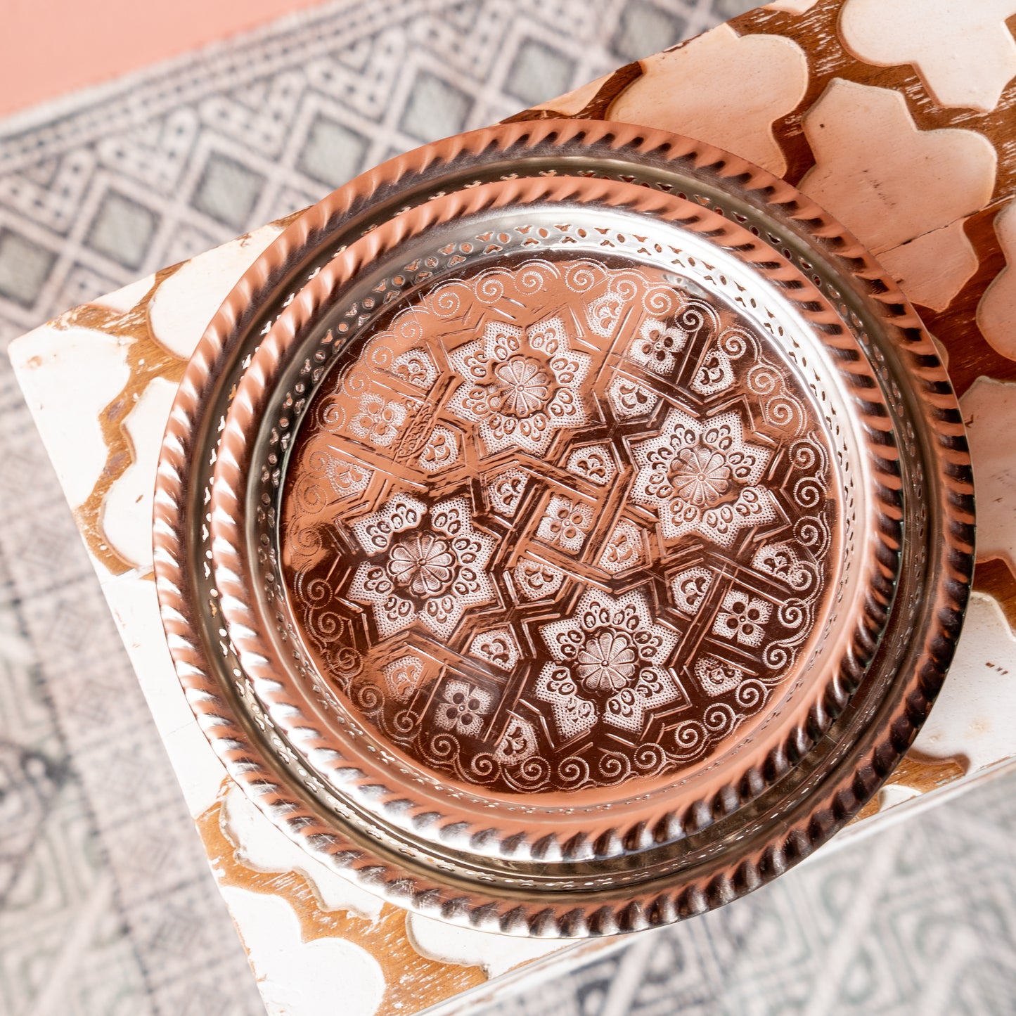 Moroccan tray [Round / with leg]